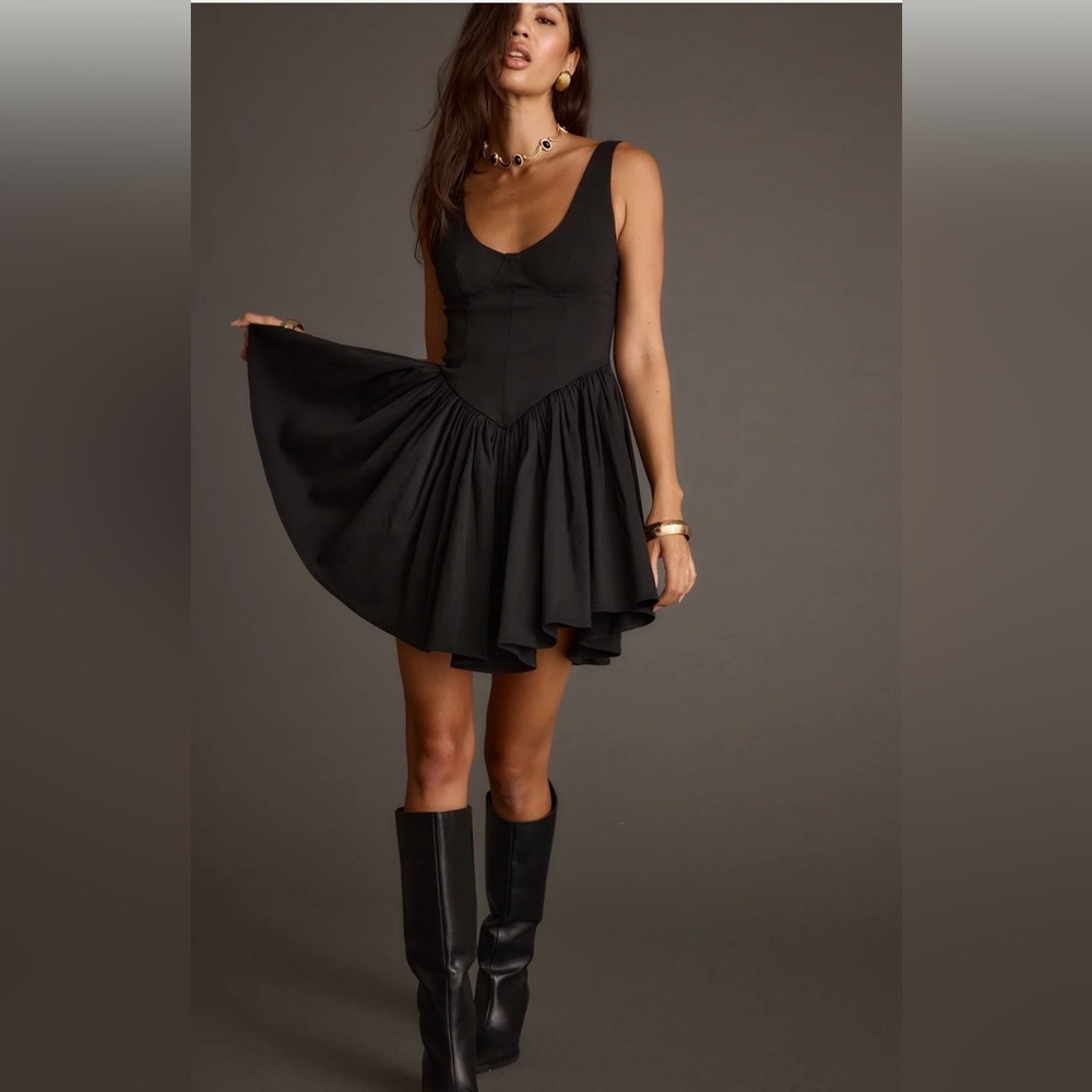 12th Tribe Black Mini Dress